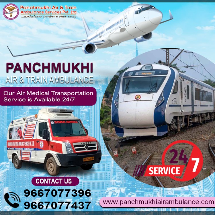 Call on Panchmukhi Train Ambulance in Ranchi for instant availability through the free quick-responding number