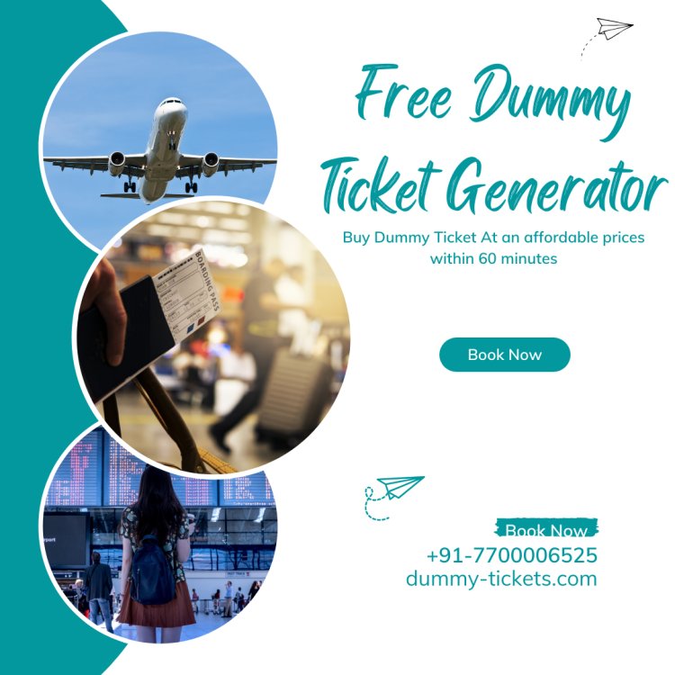 Free Dummy Ticket Generator A step-by-step guide.
