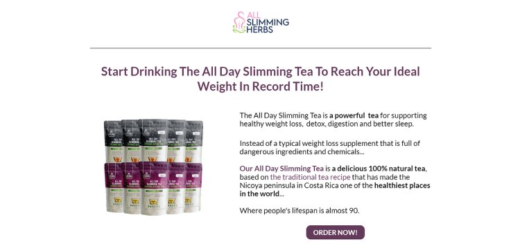 All Day Slimming Tea USA Official Website, Working, Price & Reviews [Updated 2024]