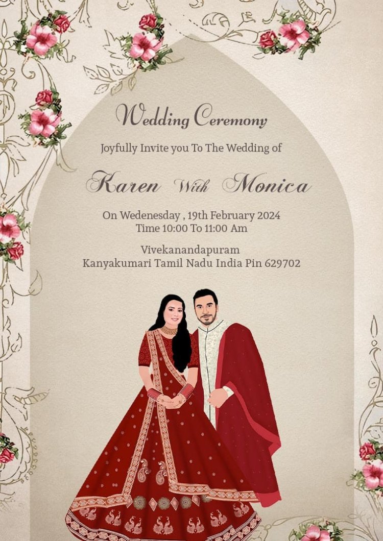 Artistic Illustrations: Handcrafted Love Stories - Wedding Invitation Templates