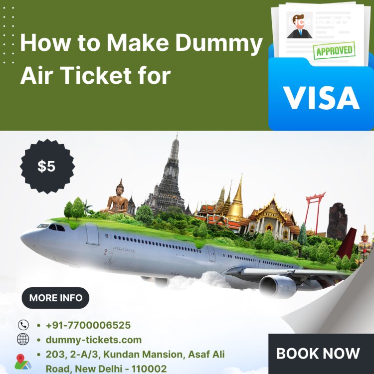 How to Make Dummy Air Ticket for Visa
