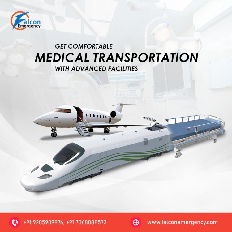 Falcon Emergency Train Ambulance in Patna is Delivering Medical Transportation 24/7