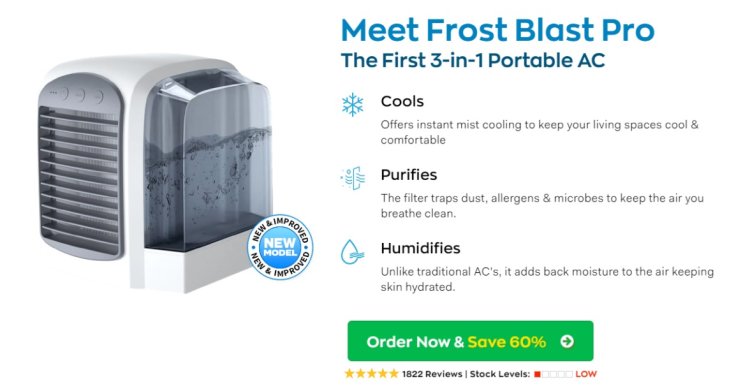 Frost Blast Pro Reviews: Is It Portable ACV Safely Used?