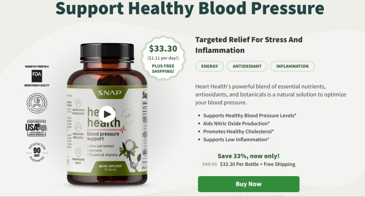 Snap Heart Health Blood Pressure Support  [Updated 2024]: Know All Details & Buy