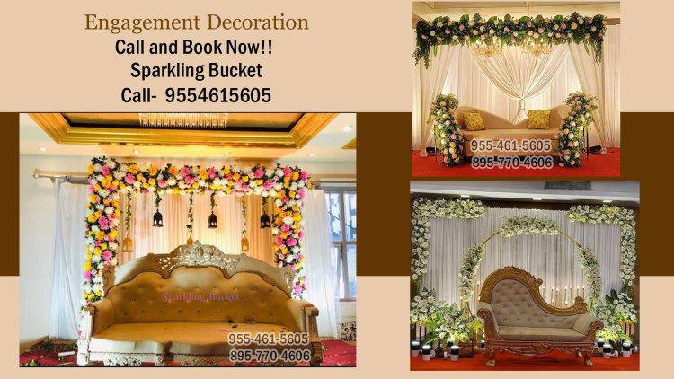 Sparkling Bucket- Engagement Stage Decoration