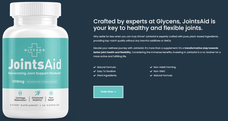 Glycens JointsAid Joint Support Formula Benefits, Working, Price In Check Availability In Your Country