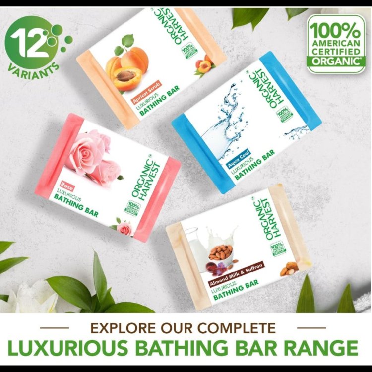 Organic Harvest Aqua Cool Luxurious Bathing Bar