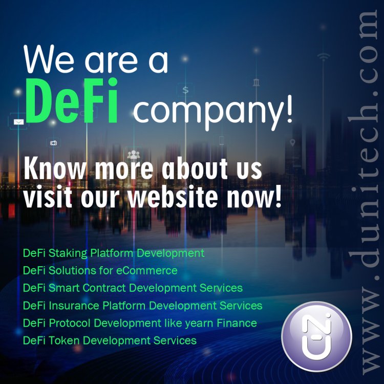 Defi protocol development company | Dunitech Soft Solutions
