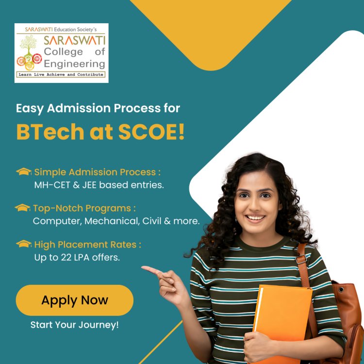 Simple Admission Process for B.Tech and BE at SCOE