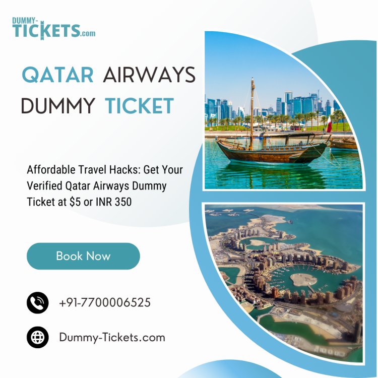 Qatar Airways Dummy Ticket