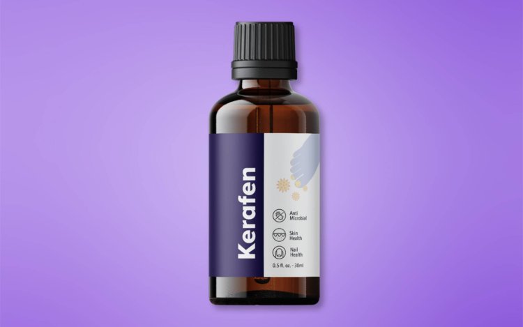 What are the active ingredients in Kerafen that target nail fungus?