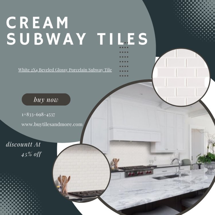 Buy cream subway tiles for bathroom moderation with great discount