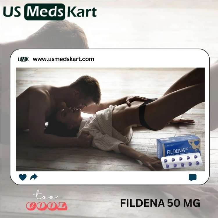 Fildena 50 mg tablet contains a PDE-5 inhibitor and treats erectile dysfunction