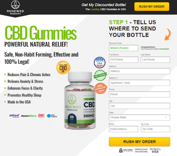Renewed Remedies CBD Gummies  Reviews: Don't Buy Before Read This!