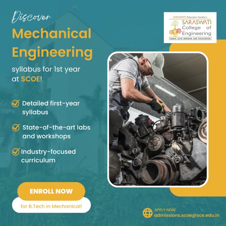 Mechanical Engineering Syllabus for 1st Year at SCOE
