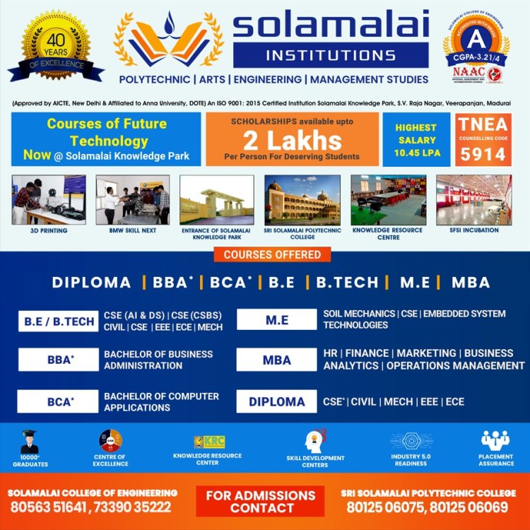The Impact of Madurai Engineering College Solamalai College's Placement Cell on Student Careers