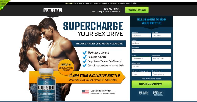 Blue Steel Male Enhancement Gummies Reviews - (DOCTOR Urgent Warning!) Is It Legit? Read This Before Buying