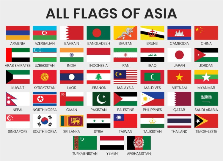The Flags of Asia: A Tapestry of Cultural Heritage and Identity