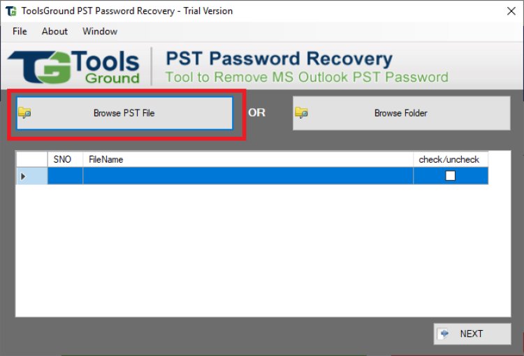 What is the solution for recovering the Password of PST files?