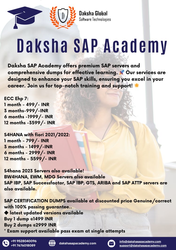 Unlock Your Potential with Daksha SAP Academy: Your Gateway to SAP Mastery