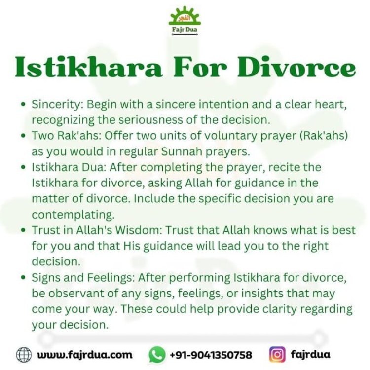 Salat Al- Istikhara For Divorce In Islam