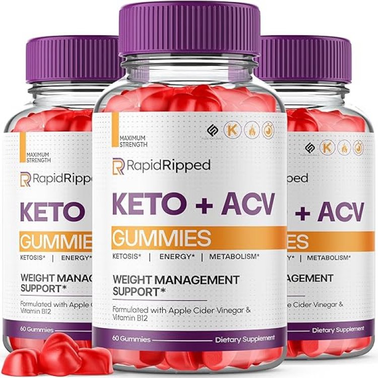 Rapid Ripped Keto And ACV Gummies Supports Rapid Weight Loss