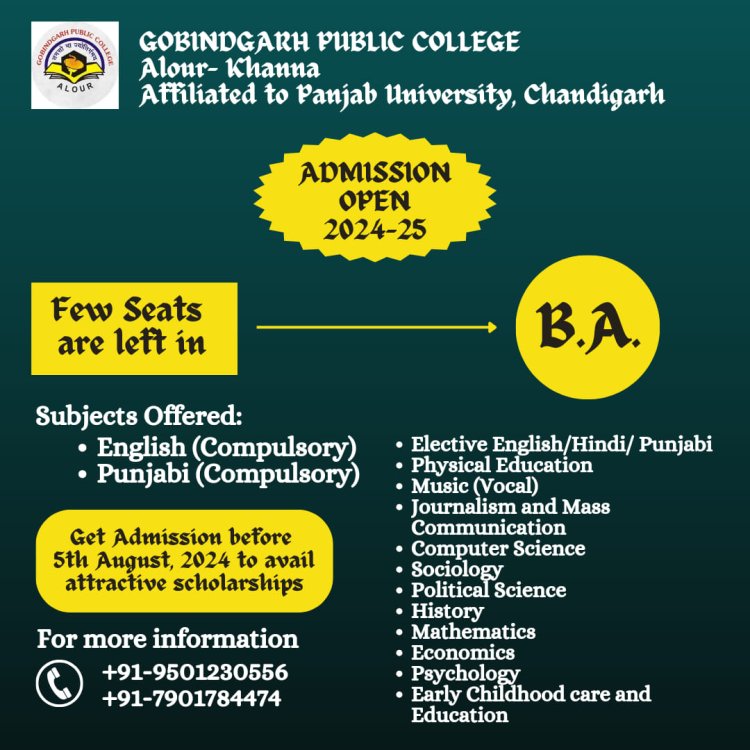 B.A COLLEGE IN PUNJAB