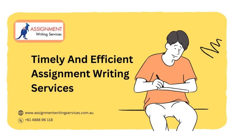 Timely And Efficient Assignment Writing Services