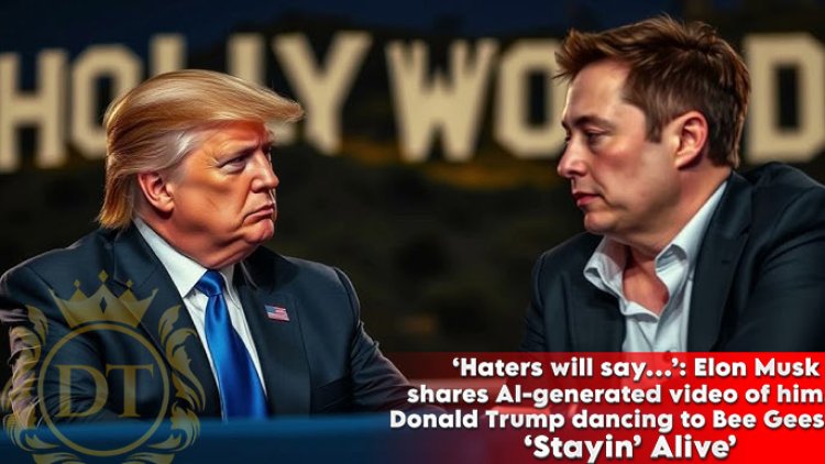 Elon Musk & Donald Trump Dance to Bee Gees in Viral AI Video!