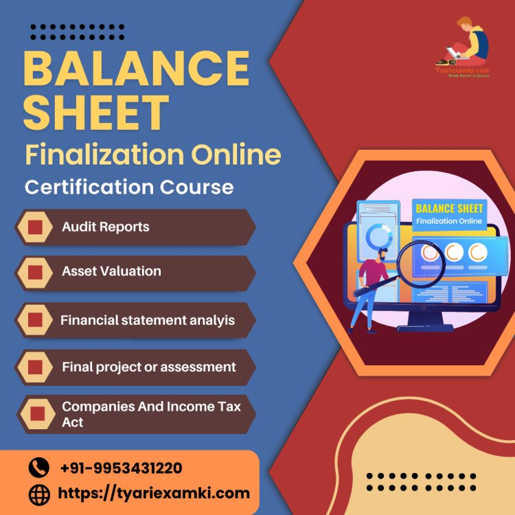 Mastering Balance Sheet Finalization Online Certification Course