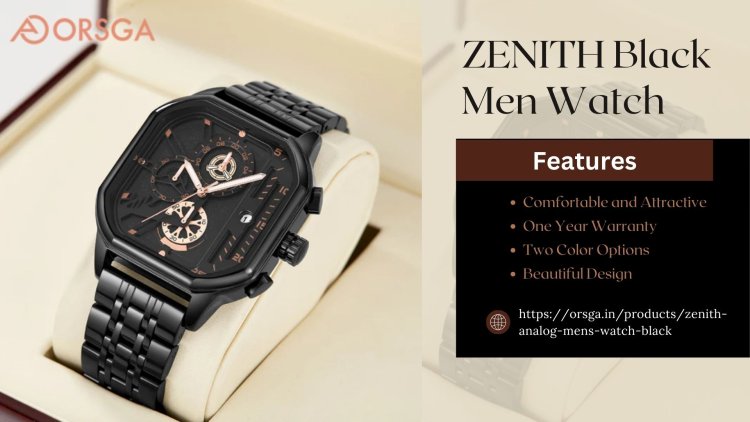 ZENITH Black Men Watch: Where Sophistication Meets Style