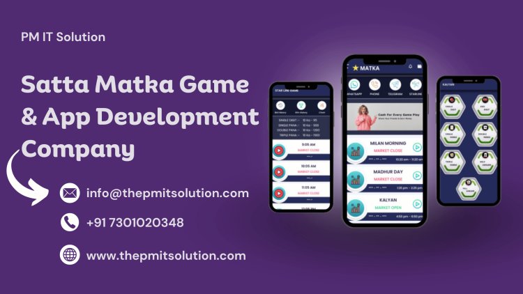 Custom Satta Matka App Development: Why You Need a Specialized Company