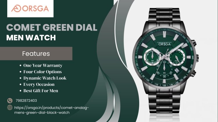 COMET Green Dial Men Watch: Updated Design for the Modern Man