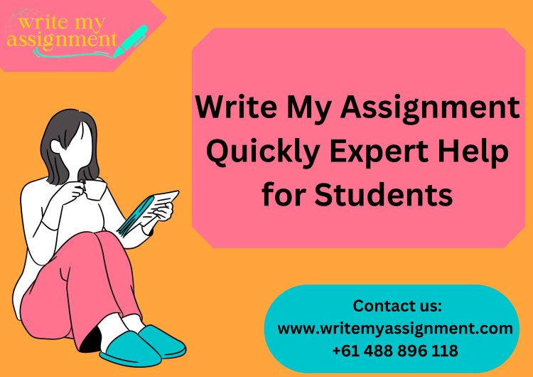 Write My Assignment Quickly Expert Help for Students