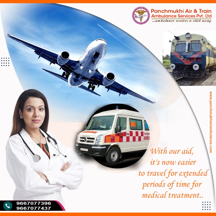 Get Panchmukhi Train Ambulance in Kolkata with MD Doctors to other cities