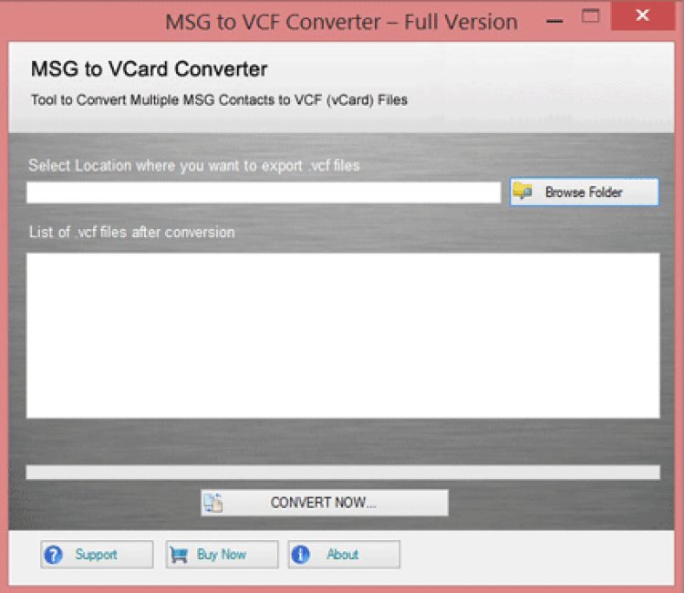 The best tool for MSG to VCF Converter