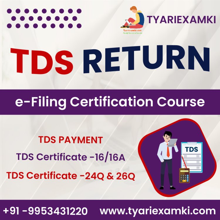 TDS return e filing course