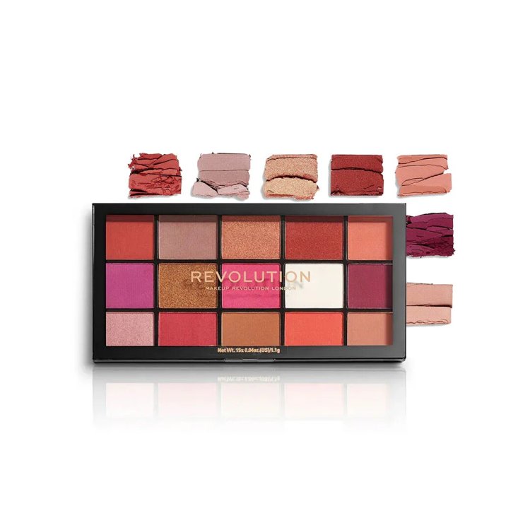 Shop Makeup Revolution Reloaded Eyeshadow Palette Red Alert Online at HOK Makeup