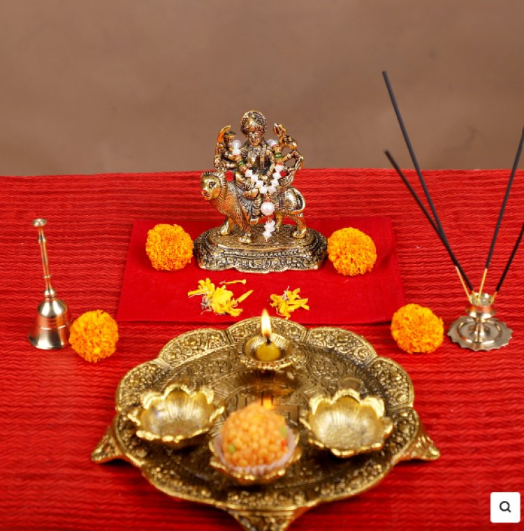 A Pooja Thali Set's Elegance