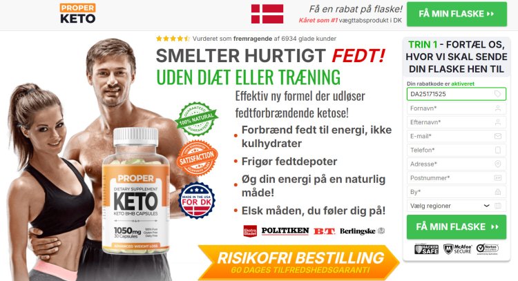 Proper Keto Capsules Danmark (DK) Anmeldelser 2024