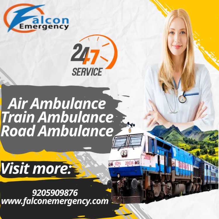 Book ICU Facilitated Falcon Emergency Train Ambulance in Delhi at Low Cost