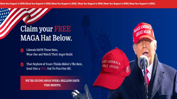 Free Trump MAGA Hat Don't wait any longer