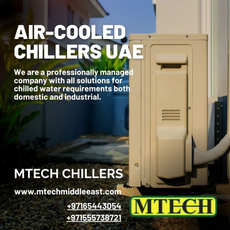 What are the advantages of using air-cooled chillers?