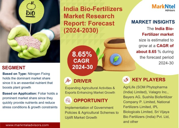 India Bio-Fertilizers Market Size 2024-2030: AgriLife (SOM Phytopharma (India) Limited), Valagro Inc., Bayers AG, Koppert Biological Systems, United Phosphorus Ltd