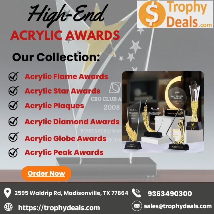 Premium Acrylic Awards,Custom Acrylic Awards,Elegant Awards,Durable Achievement Awards