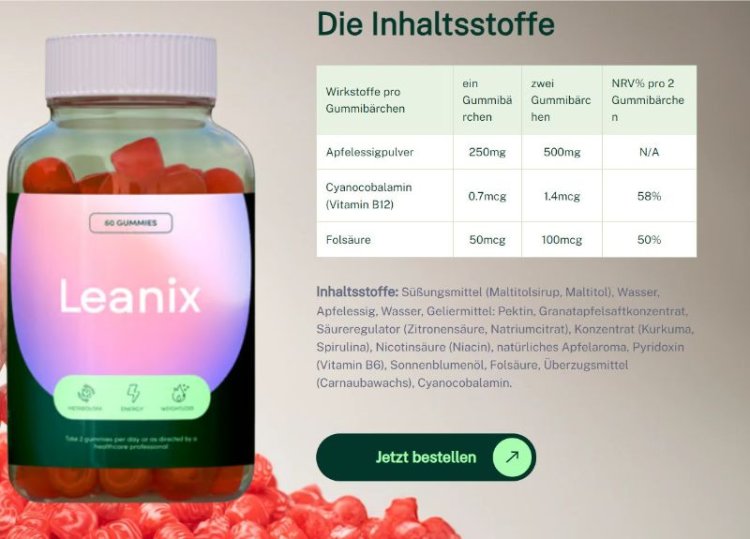 Leanix Gummies Deutschland (DE, AT, FR, SE) Bewertungen [Aktualisiert 2024]