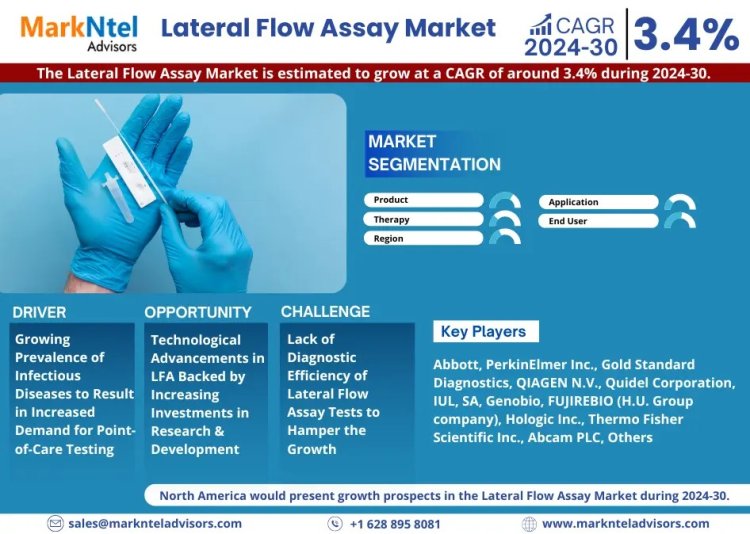 Lateral Flow Assay Market Size, Growth Factors, Trends, Segment, Revenue Analysis, 2030