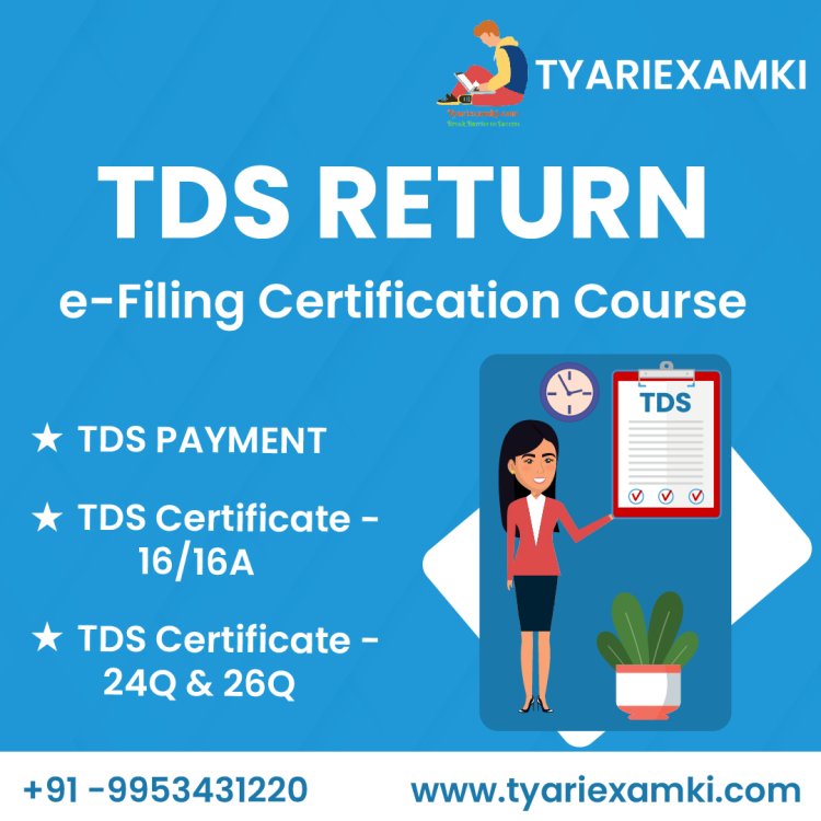 TDS return e filing course