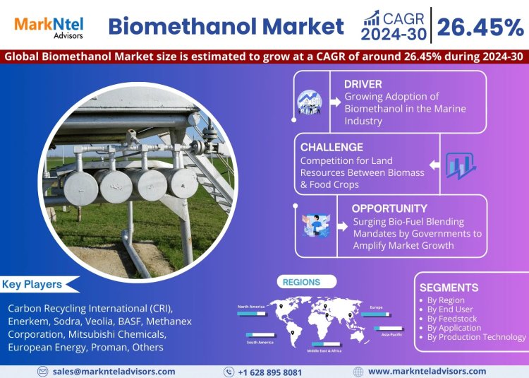 Biomethanol Market Size, Share, Trends, Key Drivers, Demand, & Analysis